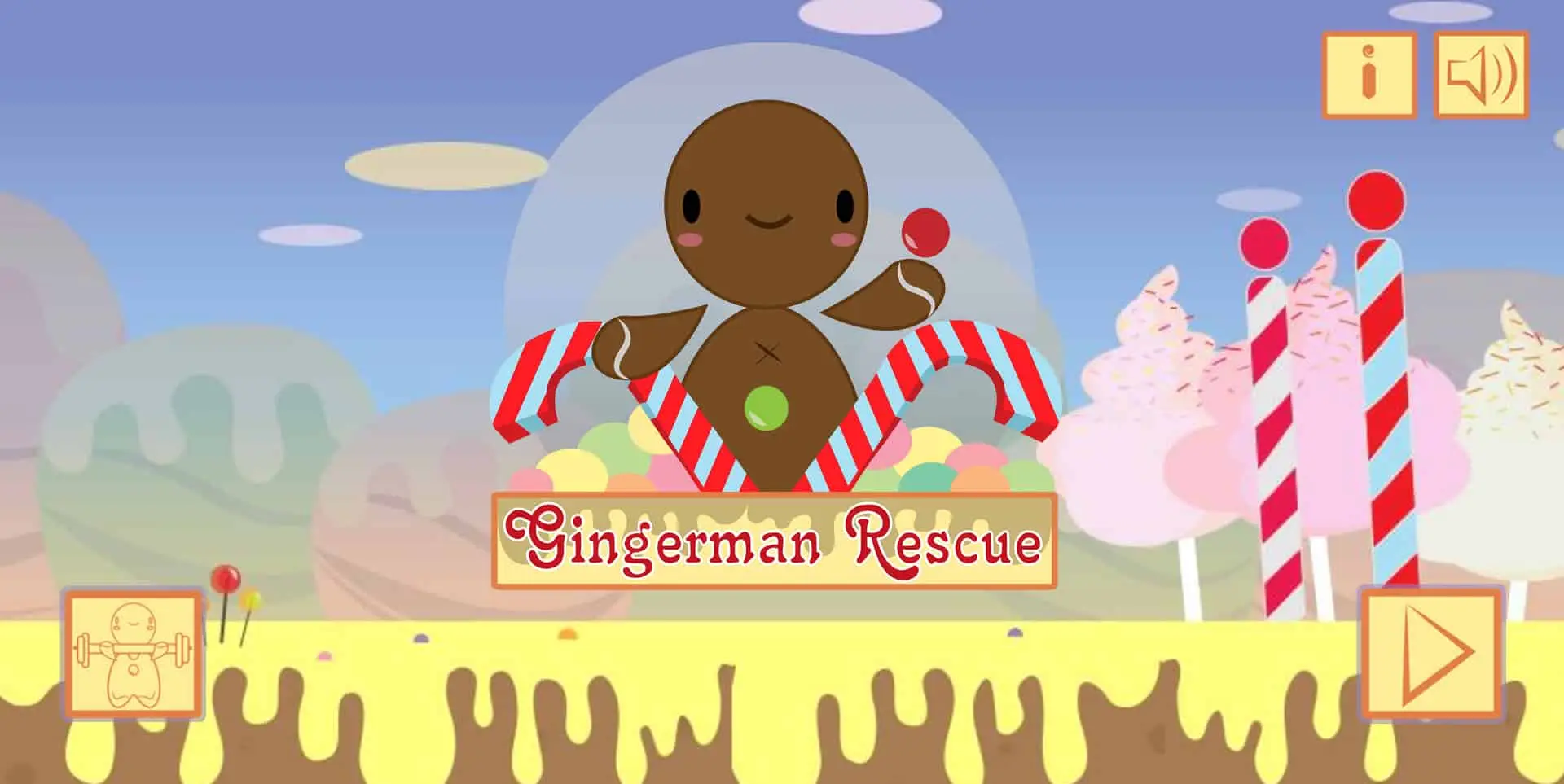 لعبة Gingerman Rescue مساعدة الرجل اللطيف لعبة مغامرات